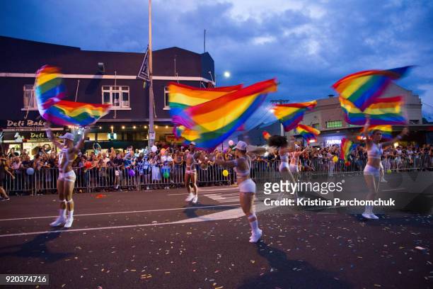 auckland pride parade 2018 - auckland pride parade 2018 stock pictures, royalty-free photos & images