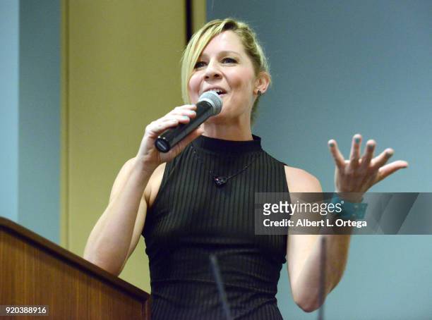Actress Gigi Edgley attends day 2 of the 8th Annual Long Beach Comic Expo held at Long Beach Convention Center on February 18, 2018 in Long Beach,...