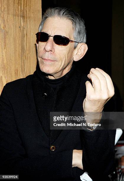 Richard Belzer attends the National Coalition Against Censorship's 35th Anniversary Free Speech celebration at the City Winery on October 19, 2009 in...