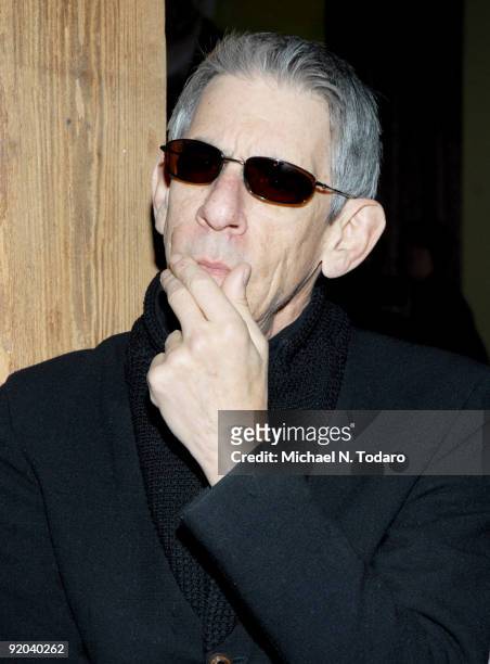 Richard Belzer attends the National Coalition Against Censorship's 35th Anniversary Free Speech celebration at the City Winery on October 19, 2009 in...