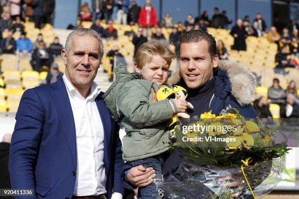 Technical director Harm van Veldhoven of Roda JC, Valente Vormer, Ruud Vormer of Club Brugge during the Dutch Eredivisie match between Roda JC...