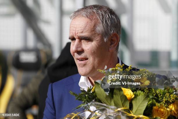 Technical director Harm van Veldhoven of Roda JC during the Dutch Eredivisie match between Roda JC Kerkrade and FC Utrecht at the Parkstad Limburg...