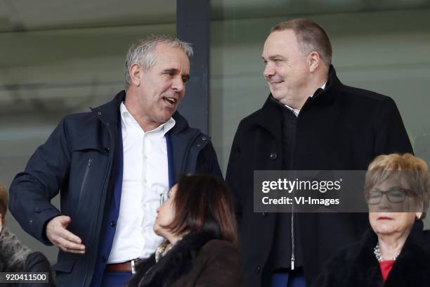 Technical director Harm van Veldhoven of Roda JC, general director Wim Collard of Roda JC during the Dutch Eredivisie match between Roda JC Kerkrade...