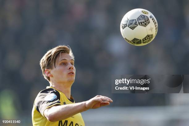 Henk Dijkhuizen of Roda JC during the Dutch Eredivisie match between Roda JC Kerkrade and FC Utrecht at the Parkstad Limburg stadium on February 18,...