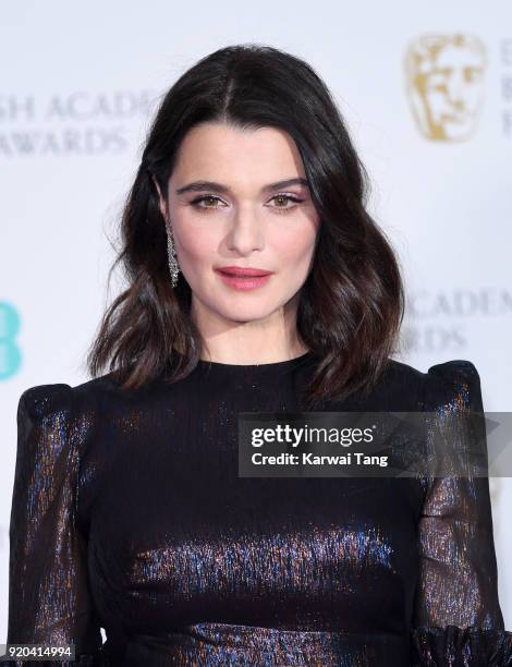 Rachel Weisz poses in the press room during the EE British Academy Film Awards held at the Royal Albert Hall on February 18, 2018 in London, England.