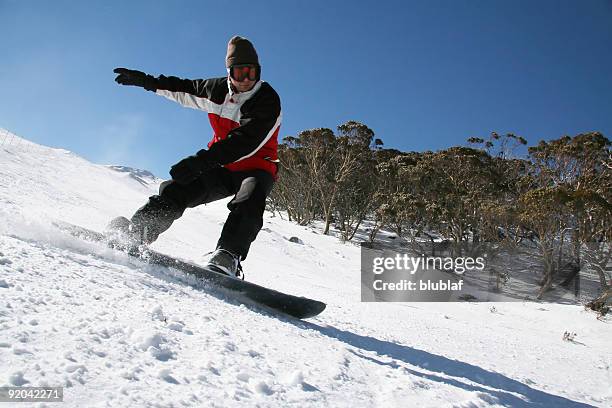 das leben ist schön ". snowboarden - slalom skiing stock-fotos und bilder