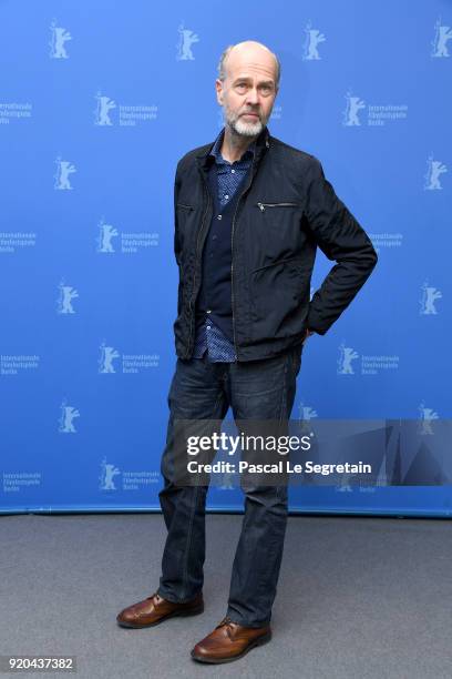 Film director Erik Poppe poses at the 'U - July 22' photo call during the 68th Berlinale International Film Festival Berlin at Grand Hyatt Hotel on...