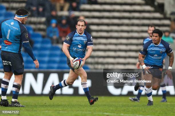 Benjamin Urdapilleta of Castres during the French Top 14 match between Bordeaux Begles and Castres at Stade Chaban-Delmas on February 18, 2018 in...