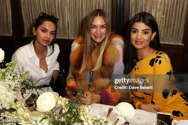 Diipa Khosla, Nina Suess and Ola Farahat attend a breakfast where the Arab Fashion Council announces strategic partnership with the British Fashion...