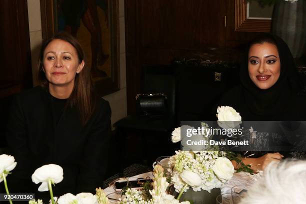 Caroline Rush and H.H. Princess Noura Bint Faisal Al Saud attend a breakfast where the Arab Fashion Council announces strategic partnership with the...