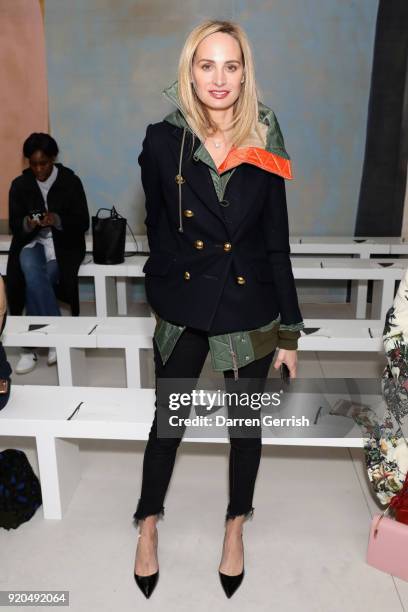 Lauren Santo Domingo attends the Roksanda show during London Fashion Week February 2018 at Eccleston Place on February 19, 2018 in London, England.