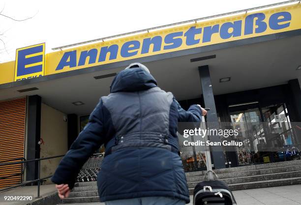 Grocery store of German chain Edeka stands on February 19, 2018 in Berlin, Germany. According to media reports Agecore-Group, to which Edeka belongs,...