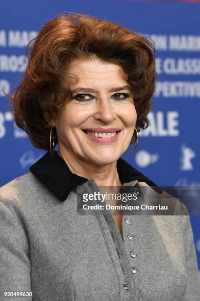 Fanny Ardant attends the 'Shock Waves' press conference during the 68th Berlinale International Film Festival Berlin at Grand Hyatt Hotel on February...
