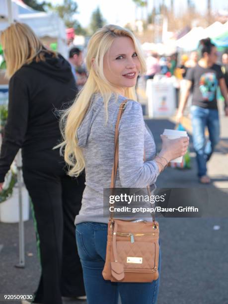 Jacqui Holland is seen on February 18, 2018 in Los Angeles, California.