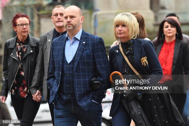 Ex-Manchester City youth football player and victim of abuse by former football coach Barry Bennell, Chris Unsworth , arrives at Liverpool Crown...
