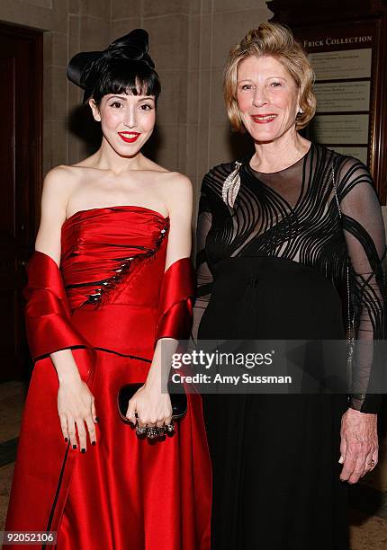 Michelle Harper and Agnes Gund attend The Autumn Dinner at The Frick Collection on October 19, 2009 in New York City.