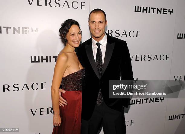 Photographer Nigel Barker and wife Cristen Barker attend the 2009 Whitney Museum Gala at The Whitney Museum of American Art on October 19, 2009 in...