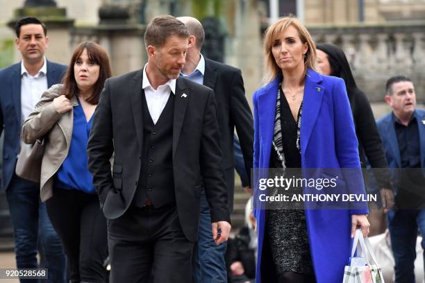 Abuse victims of former football coach Barry Bennell Steve Walters arrives at Liverpool Crown Court on February 19, 2018 for the sentencing of former...