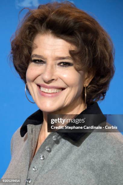 Fanny Ardant poses at the 'Shock Waves' photo call during the 68th Berlinale International Film Festival Berlin at Grand Hyatt Hotel on February 19,...