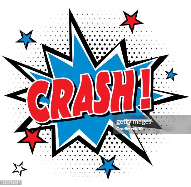 stockillustraties, clipart, cartoons en iconen met crash - colliding