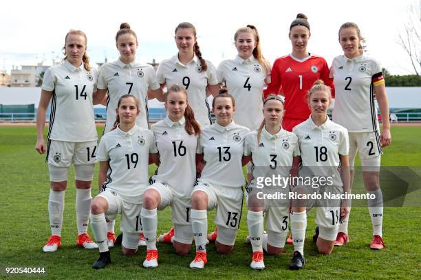 Initial team of Girls Germany U16 Paula Reimann, Nicole Woldmann, Chiara Hahn, Lina Vianden, Julia Kassen, Donata von Achten Marie Philipzen, Jenny...