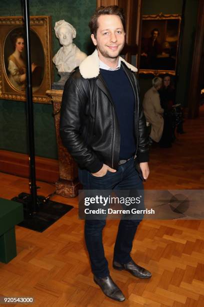 Derek Blasberg attends the ERDEM show during London Fashion Week February 2018 on February 19, 2018 in London, England.