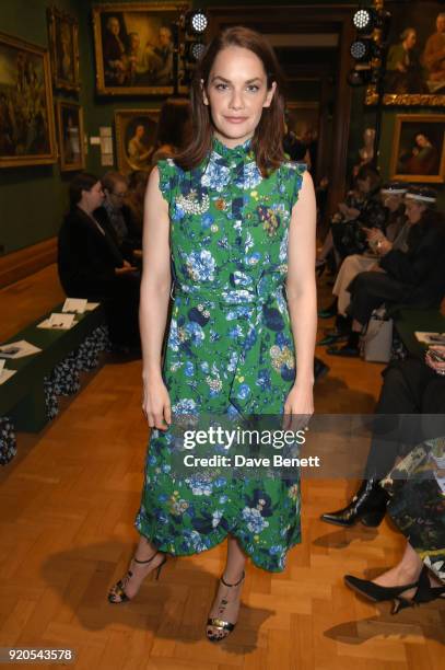 Ruth Wilson attends the Erdem show during London Fashion Week February 2018 at National Portrait Gallery on February 19, 2018 in London, England.