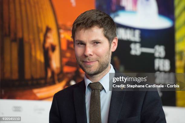 Lionel Baier attends the 'Shock Waves' press conference during the 68th Berlinale International Film Festival Berlin at Grand Hyatt Hotel on February...