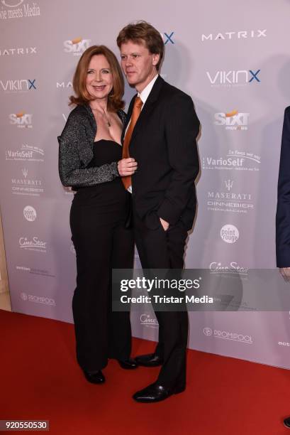 Marion Kracht and her husband Berthold Manns attend Movie Meets Media 2018 on February 18, 2018 in Berlin, Germany.