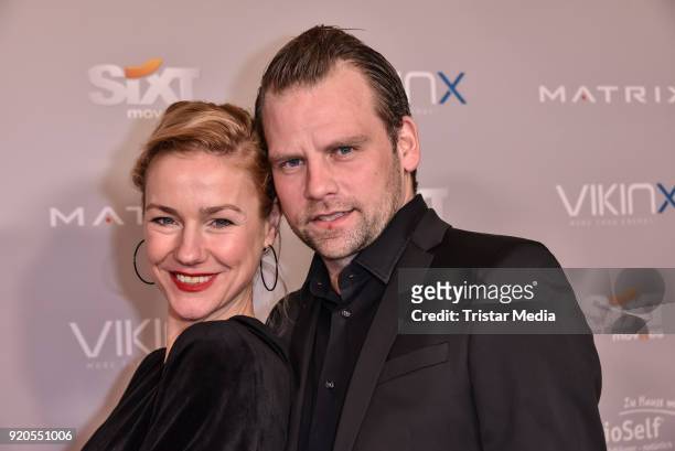 Rhea Harder and her husband Joerg Vennewald attend Movie Meets Media 2018 on February 18, 2018 in Berlin, Germany.