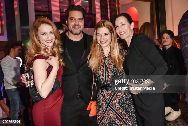 Natalie Alison, Raphael Vogt, Susan Sideropoulos and Ulrike Frank attend Movie Meets Media 2018 on February 18, 2018 in Berlin, Germany.