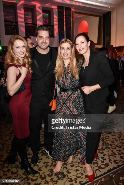 Natalie Alison, Raphael Vogt, Susan Sideropoulos and Ulrike Frank attend Movie Meets Media 2018 on February 18, 2018 in Berlin, Germany.