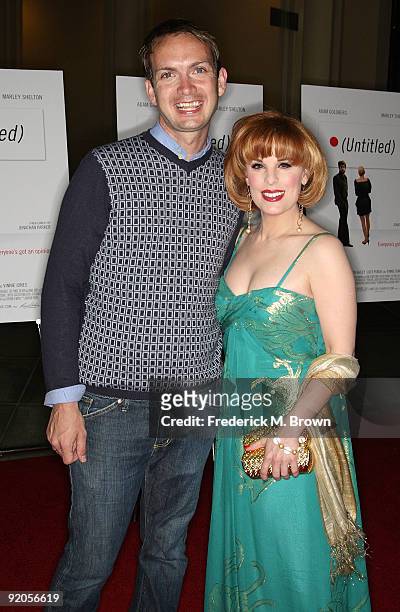Actor Michael Dean Shelton and producer Katherine Kramer attend the "Untitled" film premiere at the Los Angeles County Museum of Art's Bing Theater...