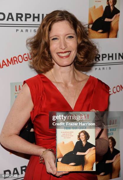 Author Laura Day arrives at the Ryan Kavanaugh Hosts A Book Party For Laura Day to celebrate the launch of her new book "How To Rule The World From...