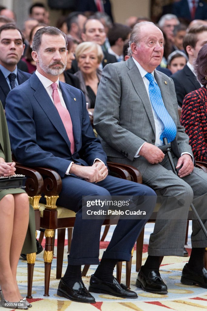 Spanish Royals Attend The National Sports Awards Ceremony