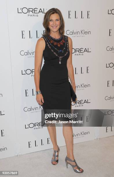 Actress Brenda Strong arrives at the 16th Annual ELLE Women in Hollywood Tribute at the Four Seasons Hotel on October 19, 2009 in Beverly Hills,...