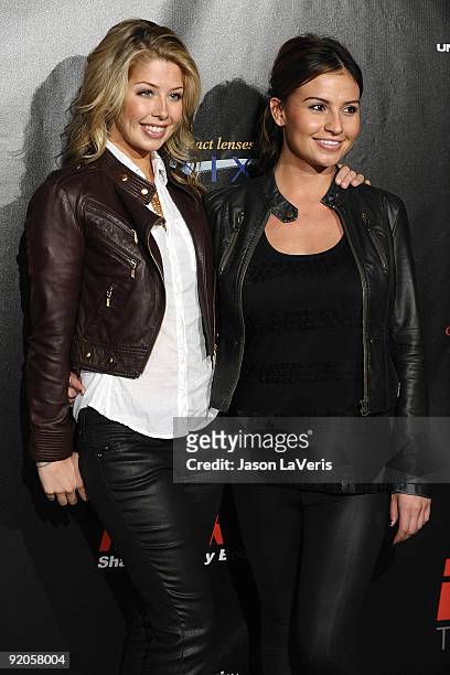 Personalities Holly Montag and Stacie Hall attend ESPN The Magazine's "The Body Issue" celebration at The London Hotel on October 19, 2009 in West...