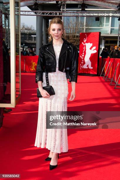 Natalie Dormer attends the 'Picnic at Hanging Rock' premiere during the 68th Berlinale International Film Festival Berlin at Zoo Palast on February...