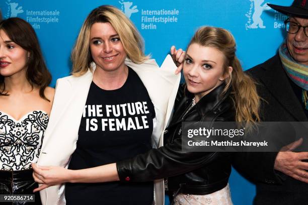 Director Larysa Kondracki and Natalie Dormer attend the 'Picnic at Hanging Rock' premiere during the 68th Berlinale International Film Festival...