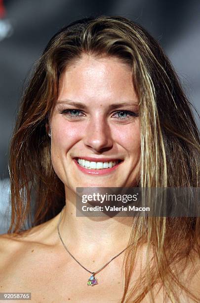 Athlete Susan Francia arrives at the ESPN The Magazine's "Body Issue" on October 19, 2009 in Los Angeles, California.