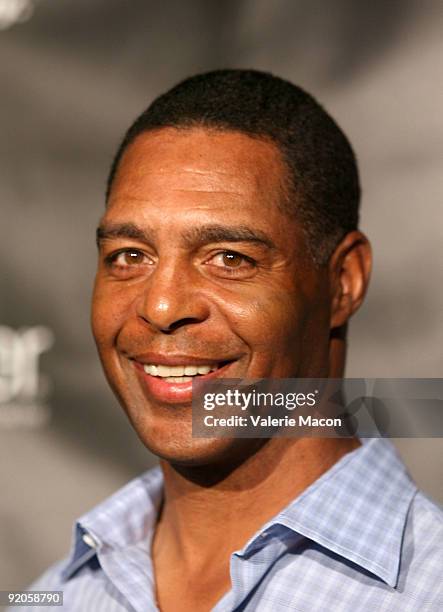 Football player Marcus Allen arrives at the ESPN The Magazine's "Body Issue" on October 19, 2009 in Los Angeles, California.