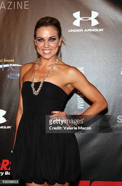 Dancer Natalie Coughlin arrives at the ESPN The Magazine's "Body Issue" on October 19, 2009 in Los Angeles, California.