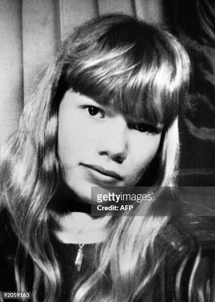 Reproduction of a picture released by her father shows an undated portrait of French girl Kalinka who was allegedly raped and murdered by her German...