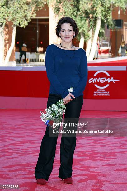 Actgress Anna Ferruzzo attends the 'Marpiccolo' Premiere during day 6 of the 4th Rome International Film Festival held at the Auditorium Parco della...