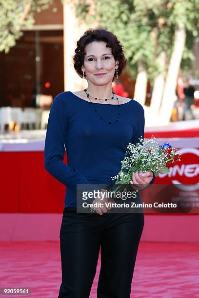 Actgress Anna Ferruzzo attends the 'Marpiccolo' Premiere during day 6 of the 4th Rome International Film Festival held at the Auditorium Parco della...