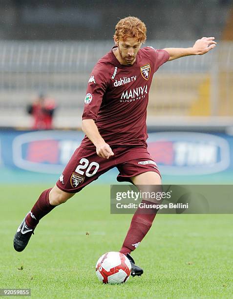 Davide Bottone Torino FC during the Serie B match between Ascoli Calcio and Torino FC at Stadio Cino e Lillo Del Duca on October 17, 2009 in Ascoli...