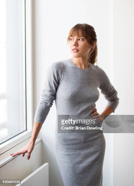 Sofia Brito poses at the 'La omision' portrait session during the 68th Berlinale International Film Festival Berlin at Berlinale Palace on February...