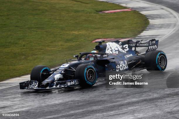 Daniel Ricciardo of Australia driving the Aston Martin Red Bull Racing Red Bull RB14 TAG Heuer during the Aston Martin Red Bull Racing RB14 Special...