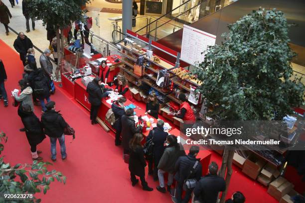 General view of the Potsdamer Platz Arkaden during the 68th Berlinale International Film Festival Berlin at on February 19, 2018 in Berlin, Germany.