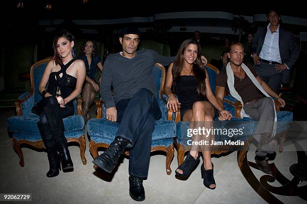 Mexican actors: Paty Cantu, Luis Roberto Guzman, Vanessa Terkes and Salvador Zerboni during the presentation of third season of 'The Pantera' series...
